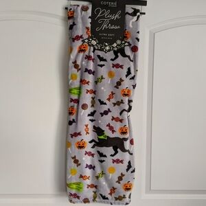 Labrador Boston Terrier Frenchie Halloween Plush Throw Blanket 50" x 70" NWT